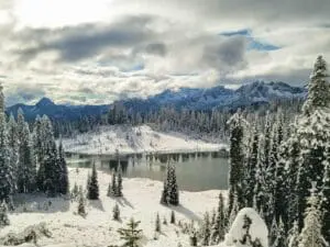 Chinook Pass Snow October 2025