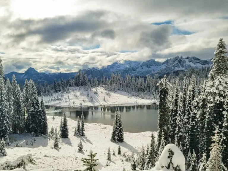 Chinook Pass Snow October 2025