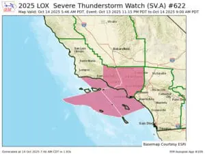 Days Since Last Severe Thunderstorm Watch