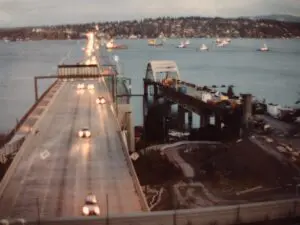 Days after Lacey Murrow Bridge sank in 1990
