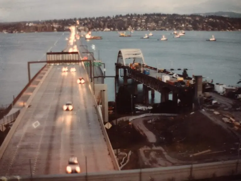 Days after Lacey Murrow Bridge sank in 1990