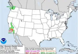 WPC Excessive Rain Outlook Nov. 14