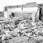 Damage from Vancouver 1972 tornado