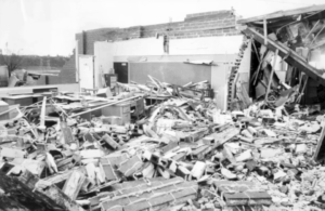 Damage from Vancouver 1972 tornado
