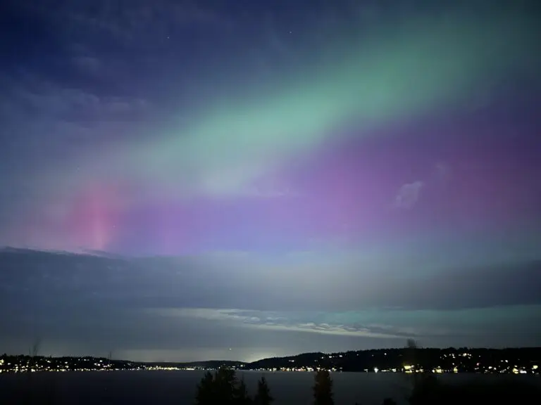 Northern Lights across Pacific Northwest on Nov. 11, 2025.