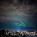 Aurora over Seattle as seen from Queen Anne Hill