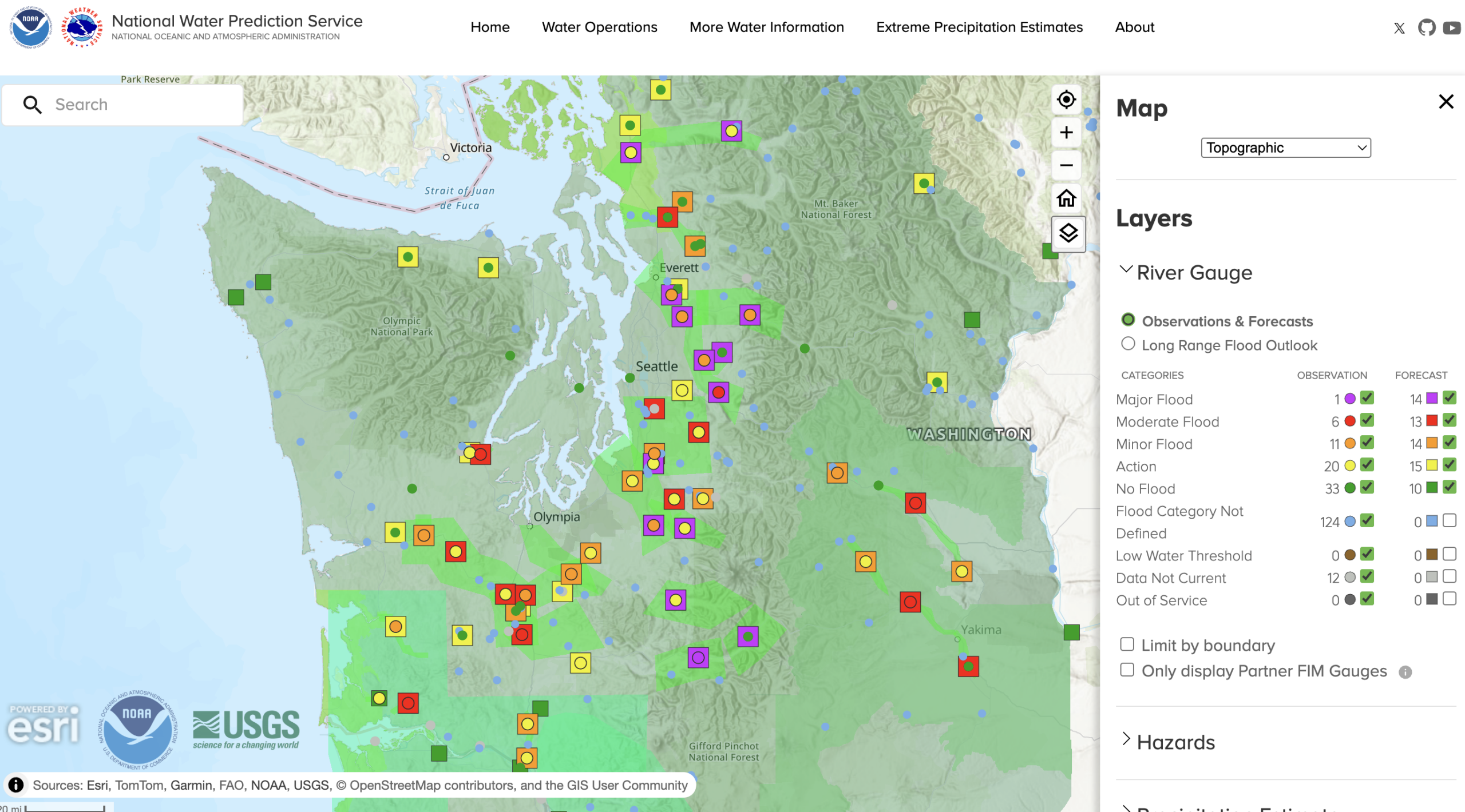River Flood Forecasts as of Dec. 9