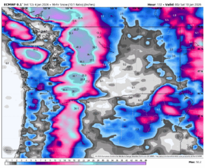 4 day snowfall forecast