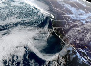 GOES-18 satellite image from March 21. LOOK... not much around the NW! :O