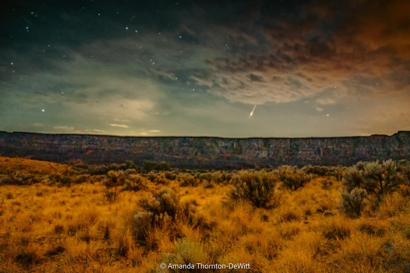 Meteor over Coulee City
