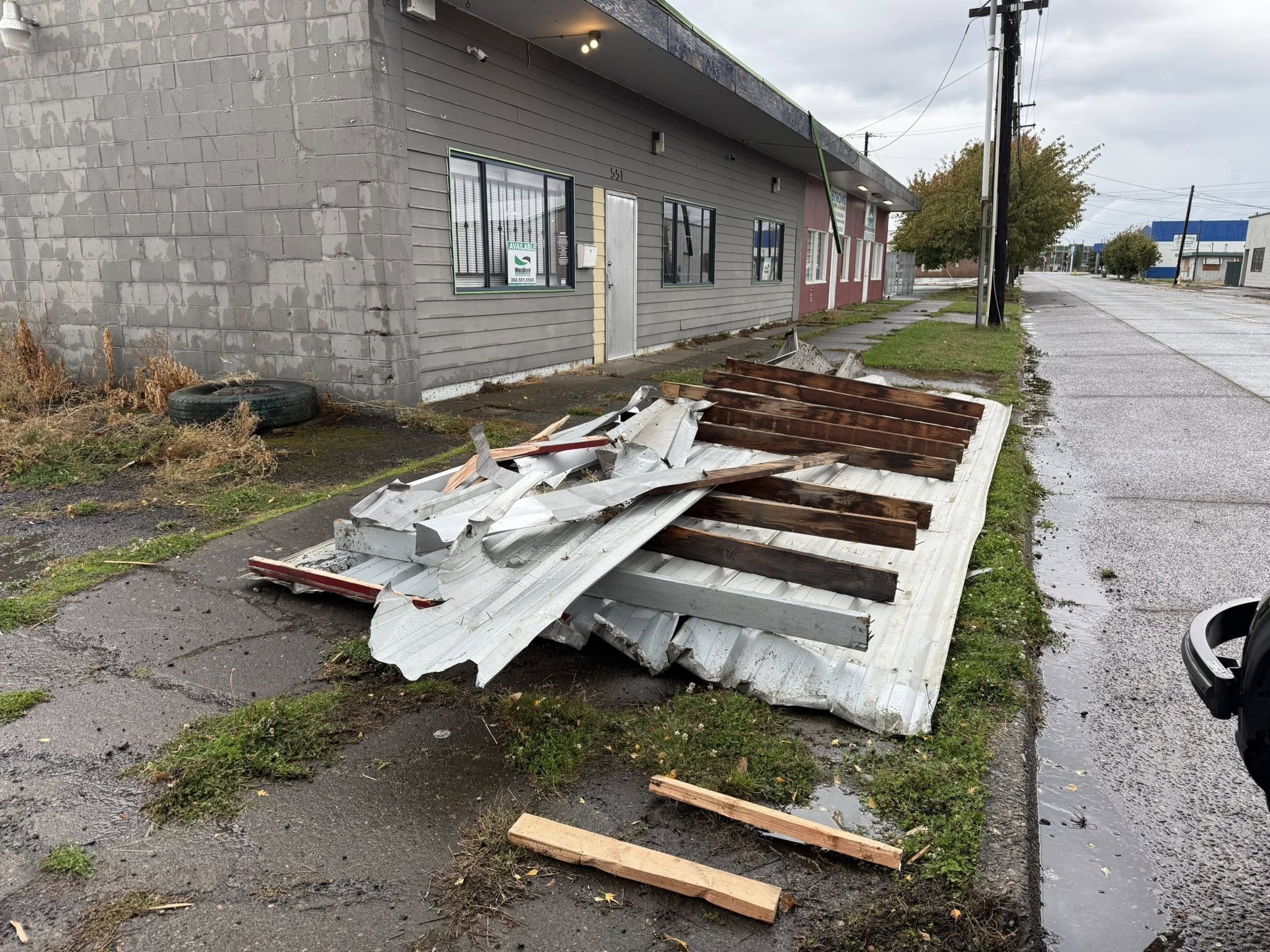 Longview Microburst damage