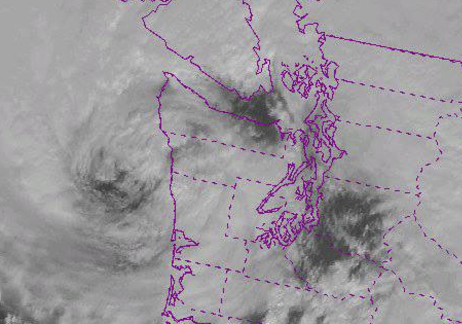 Visible satellite image March 13, 2016