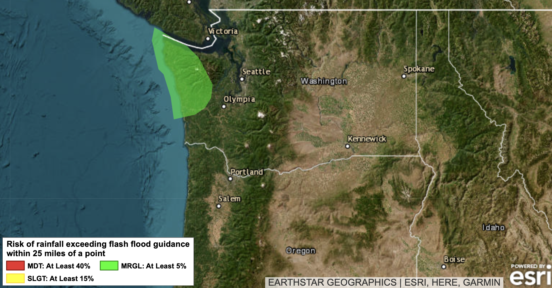 Excessive Rain Risk for Saturday