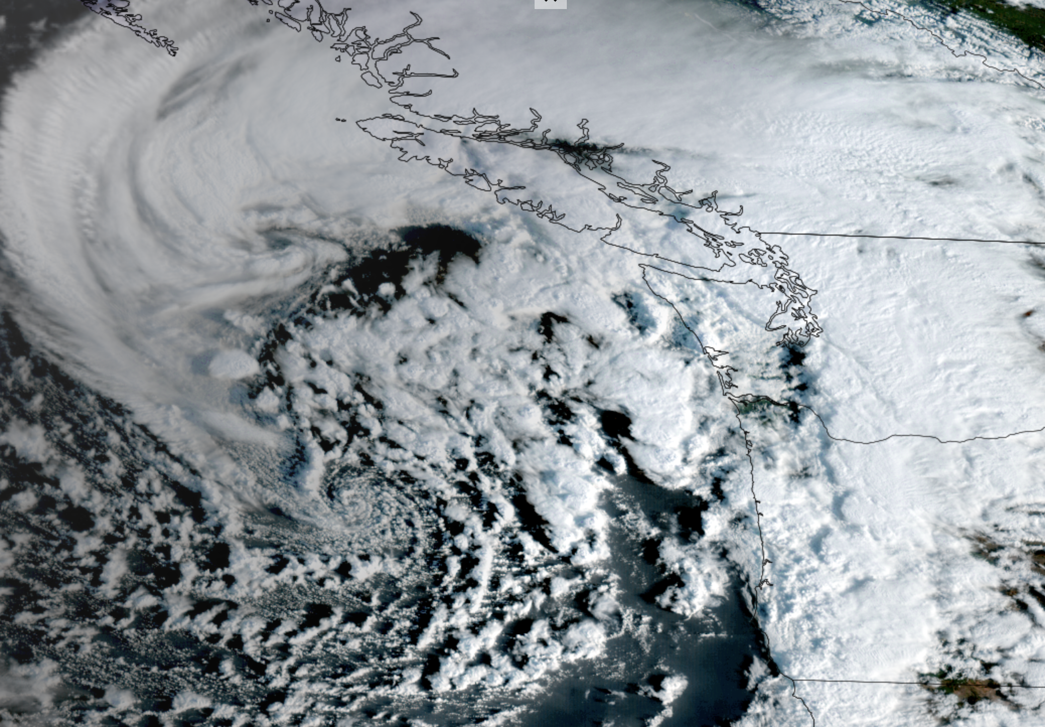 GOES 18 Satellite Image Oct. 25, 2025. 