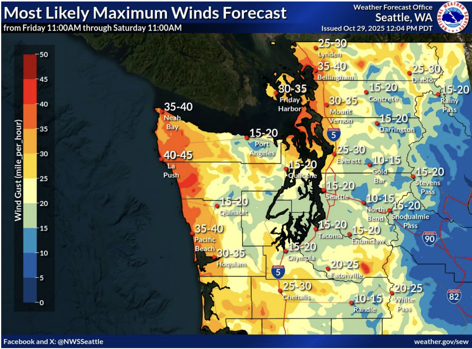 Wind Forecast Map