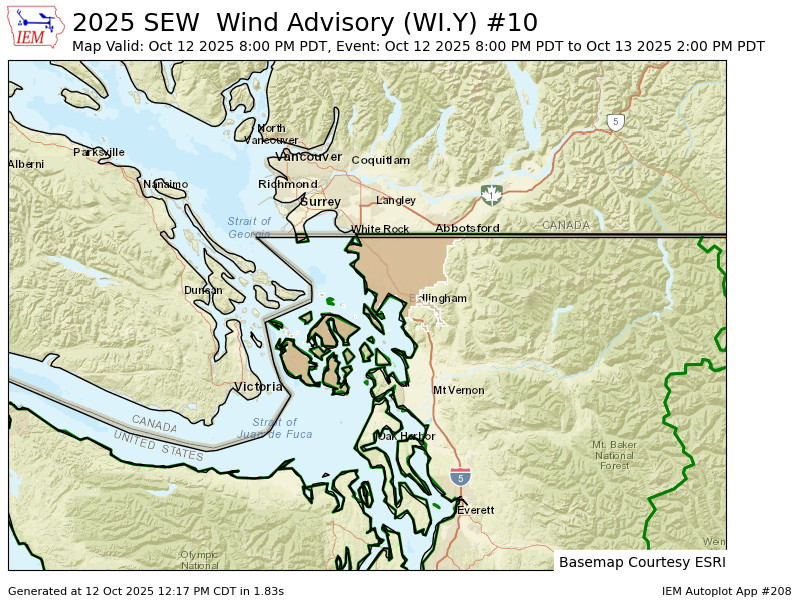 Wind Advisory Whatcom County