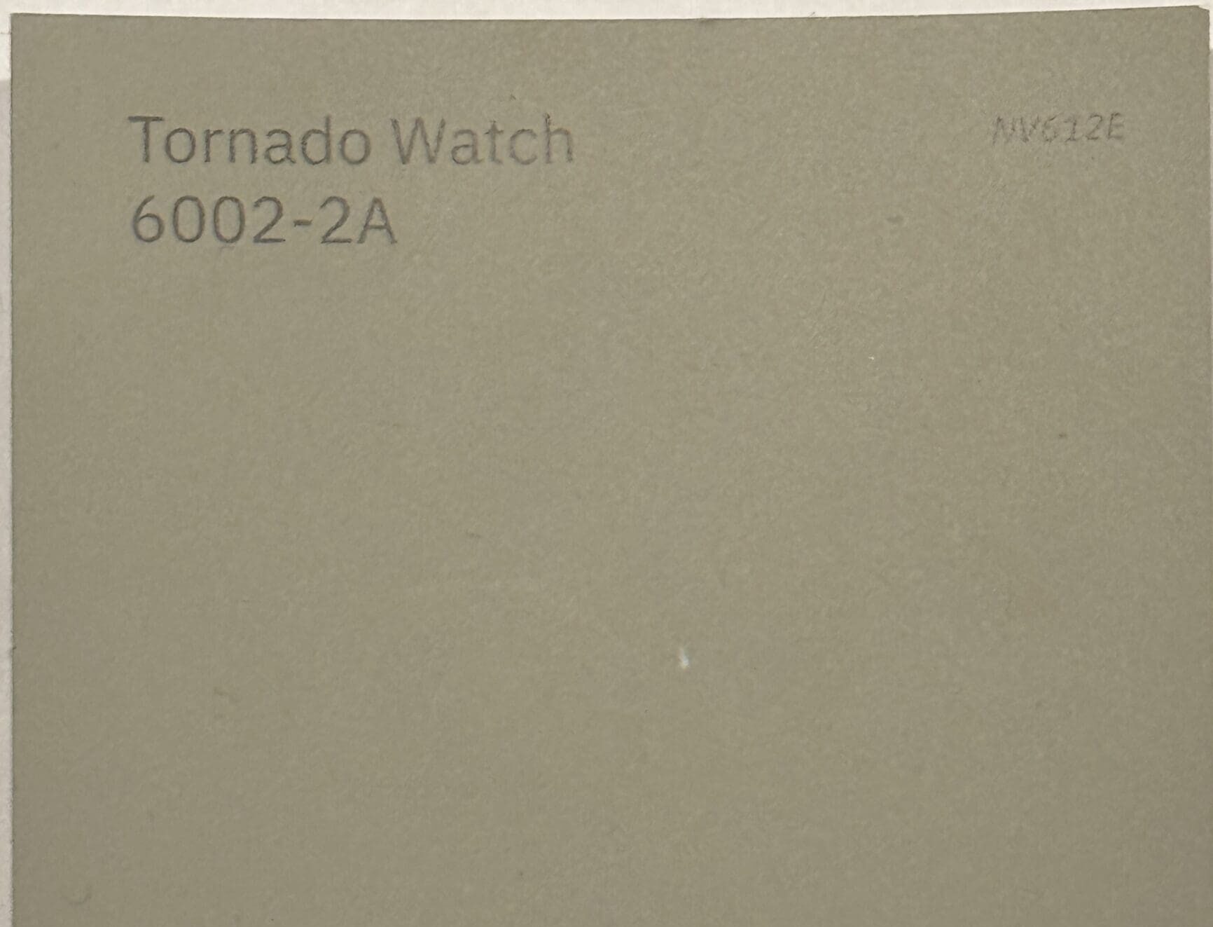 "Tornado Watch" Paint Swath