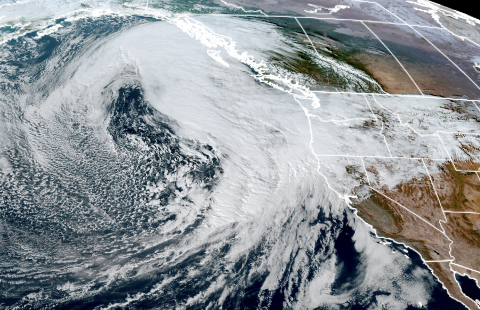 GOES 18 Satellite Image for Nov. 4, 2025.