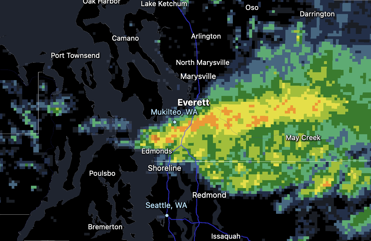 Puget Sound Convergence Zone radar