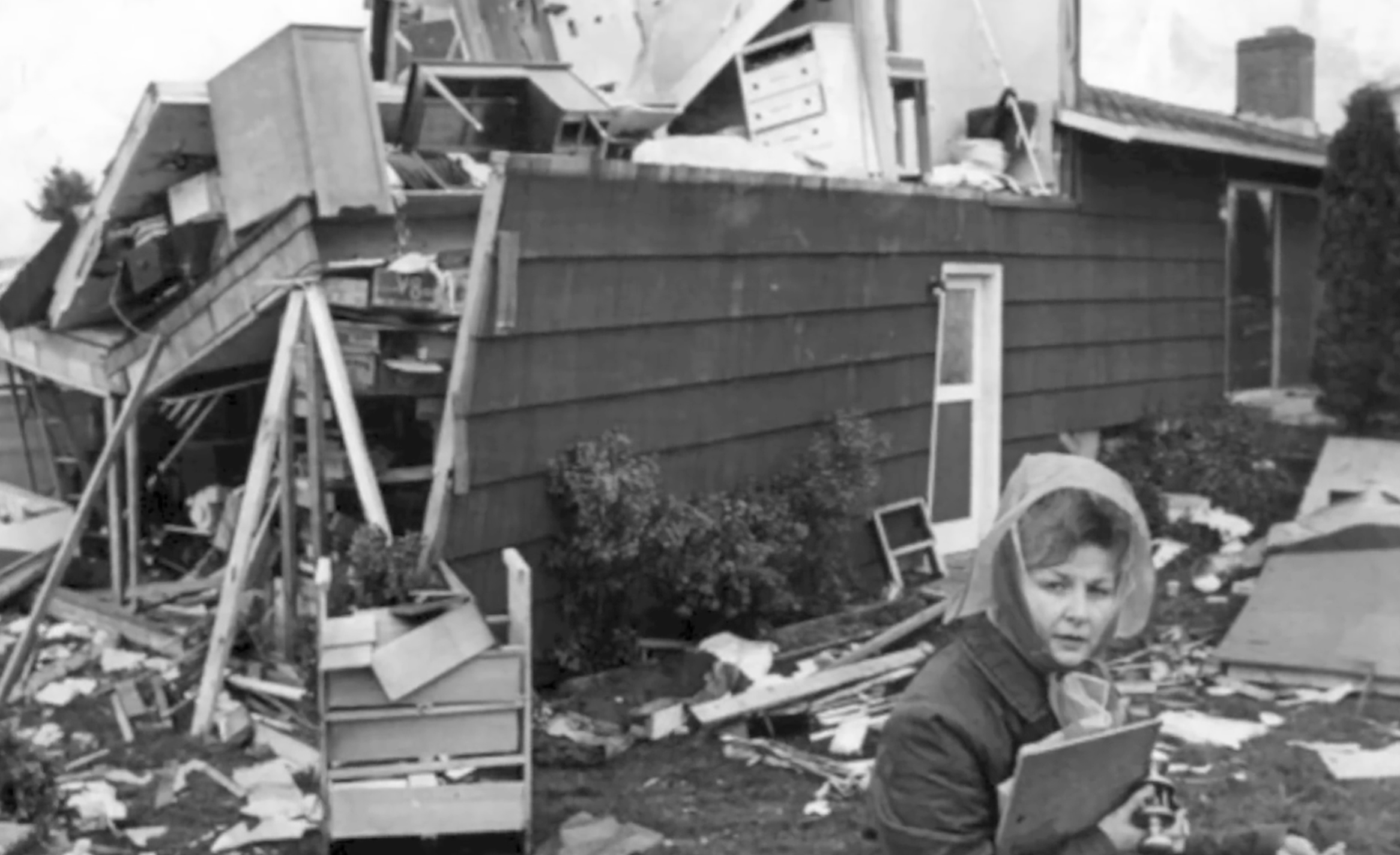 Damage from Vancouver 1972 tornado