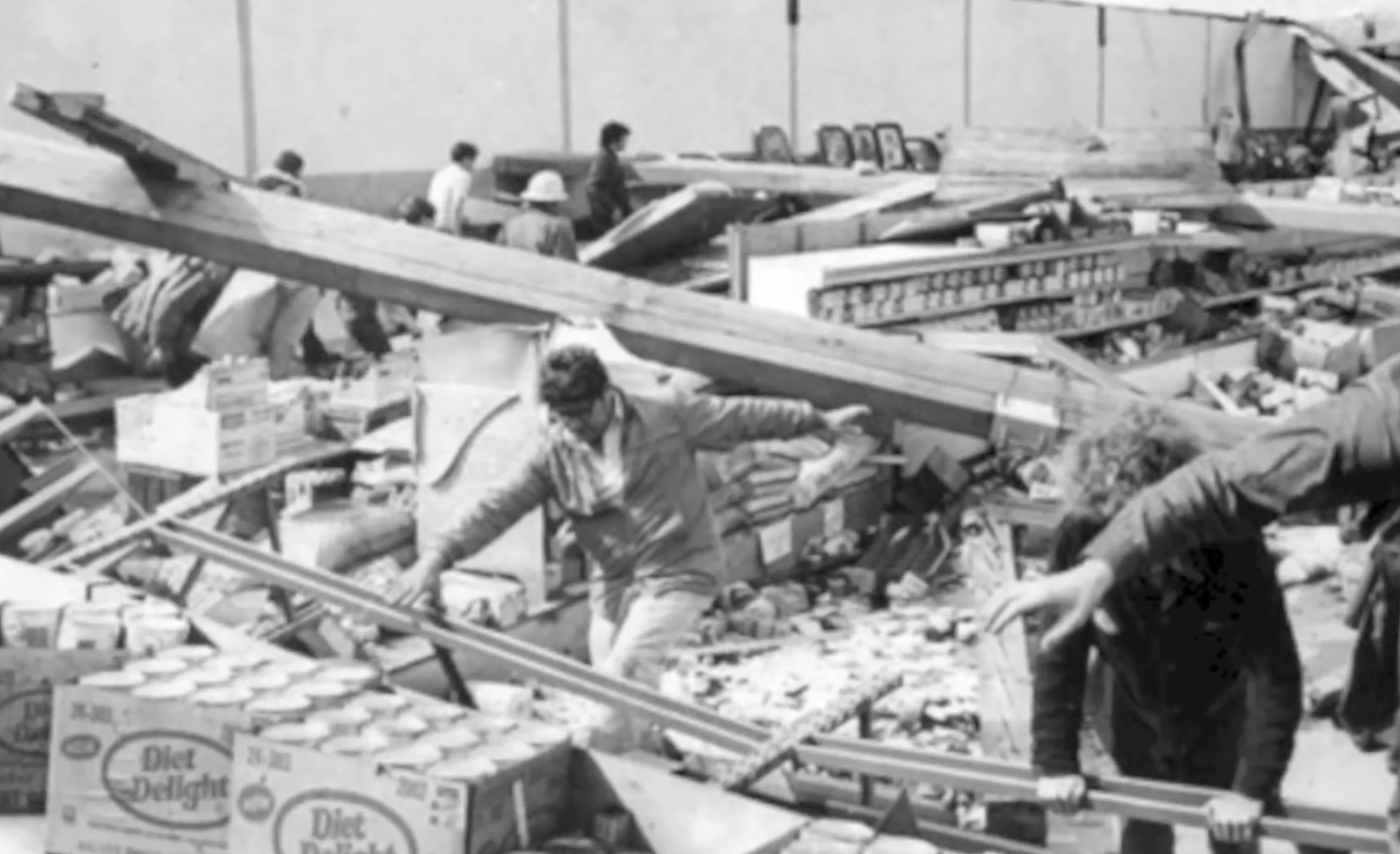 Damage from Vancouver 1972 tornado