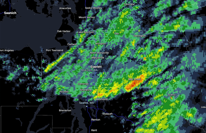 Puget Sound Convergence Zone radar