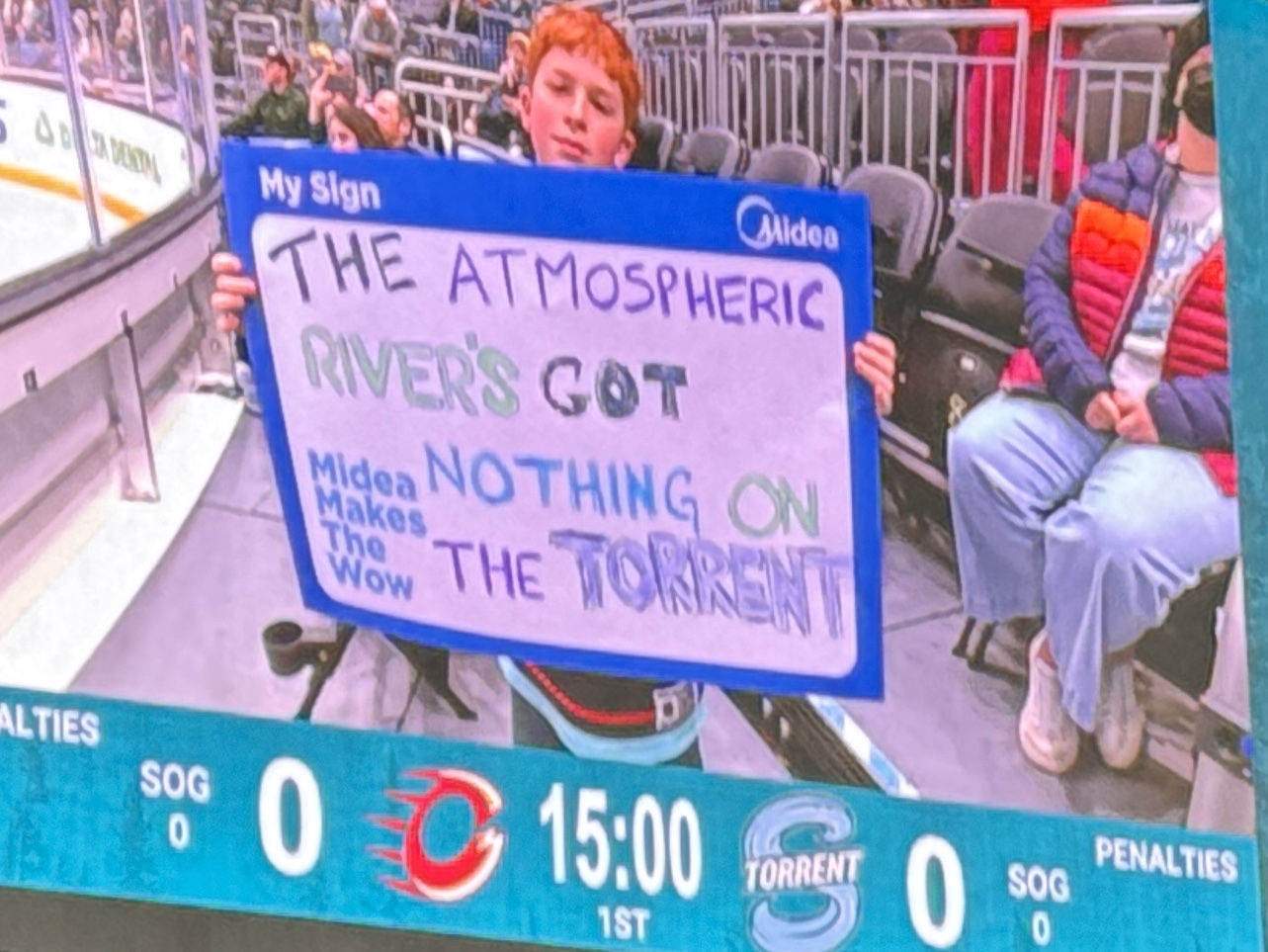 Spotted at Seattle Torrent game on Dec. 17