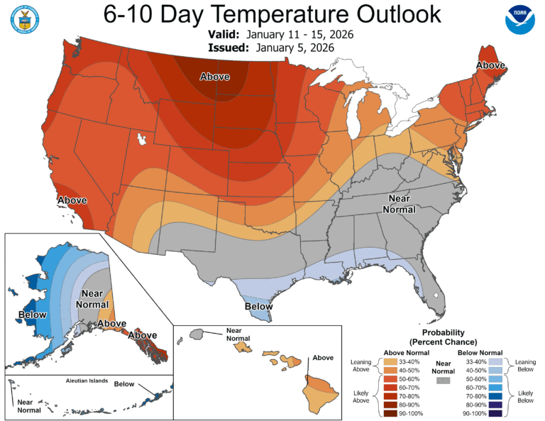 6-10 day forecast