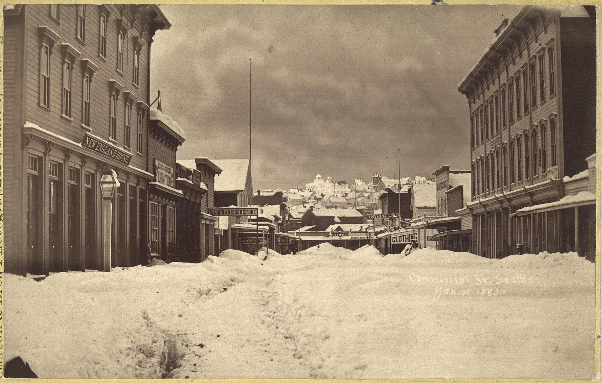 January 1880 Seattle Snow