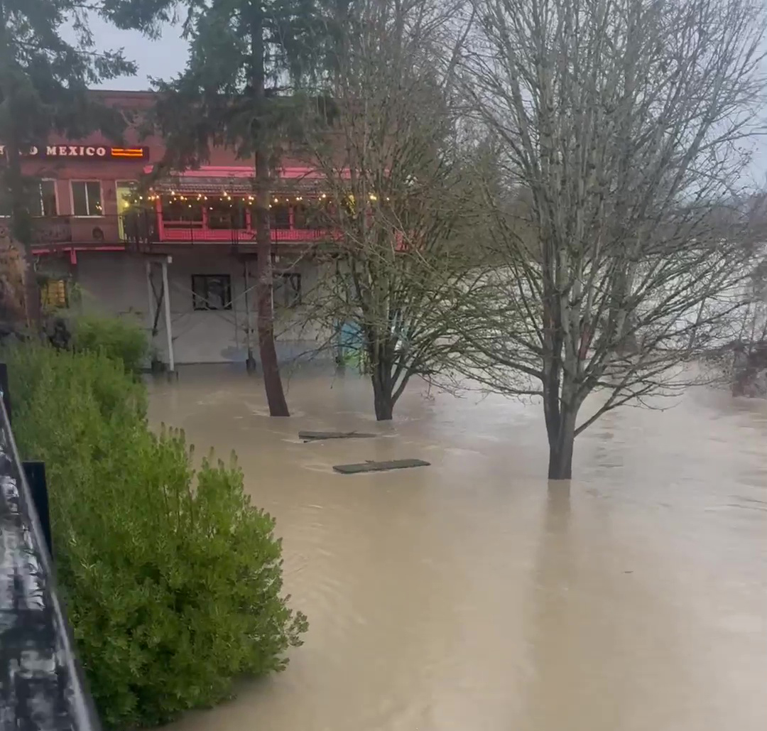 Flooding on Snohomish River