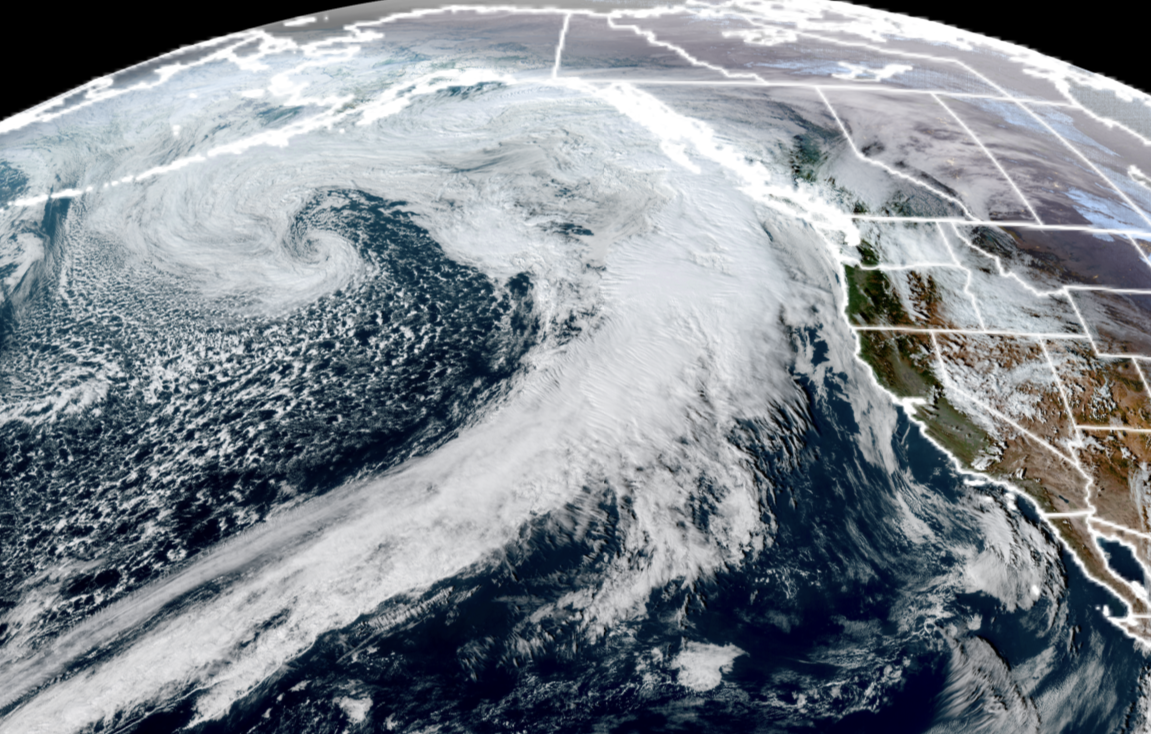 GOES-18 Satellite map from Feb. 6, 2026. (NOAA/RAAM-B/CIRA)