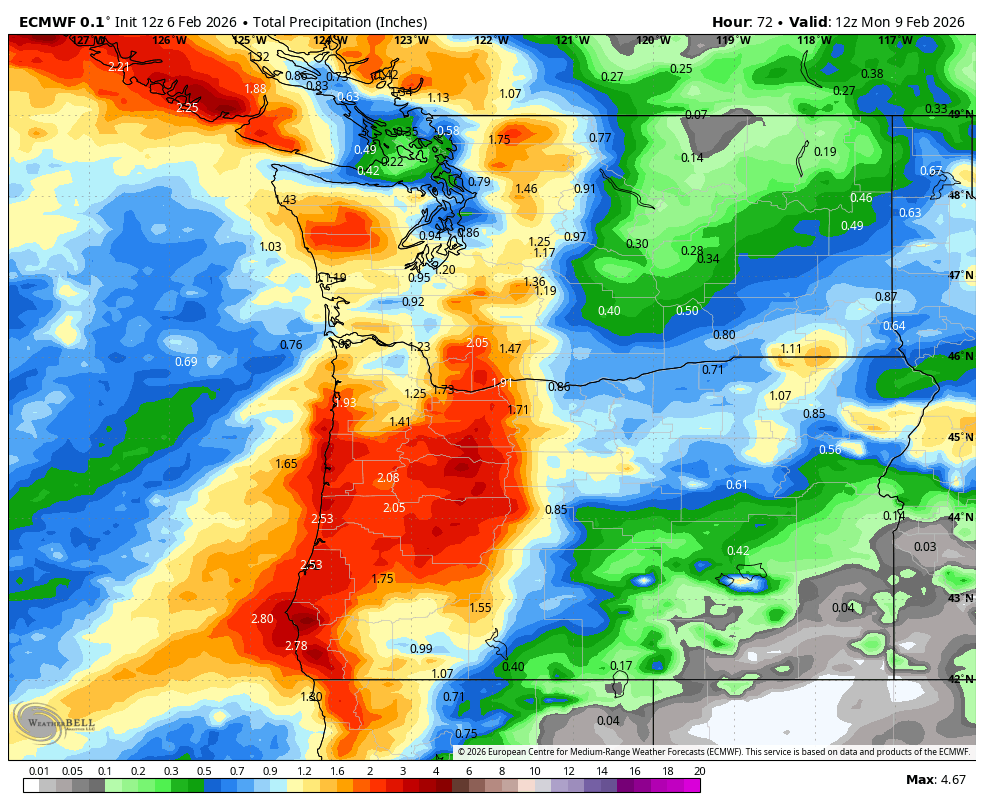 GOES-18 Satellite map from Feb. 6, 2026. (NOAA/RAAM-B/CIRA)