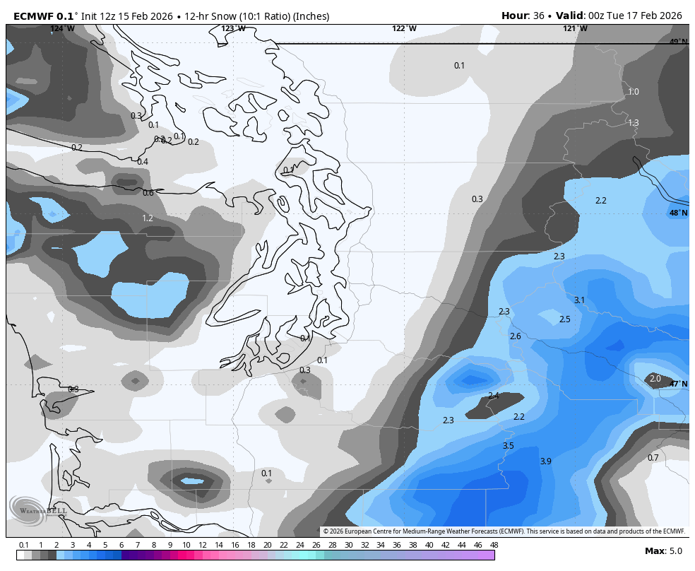 Snow Forecast Map