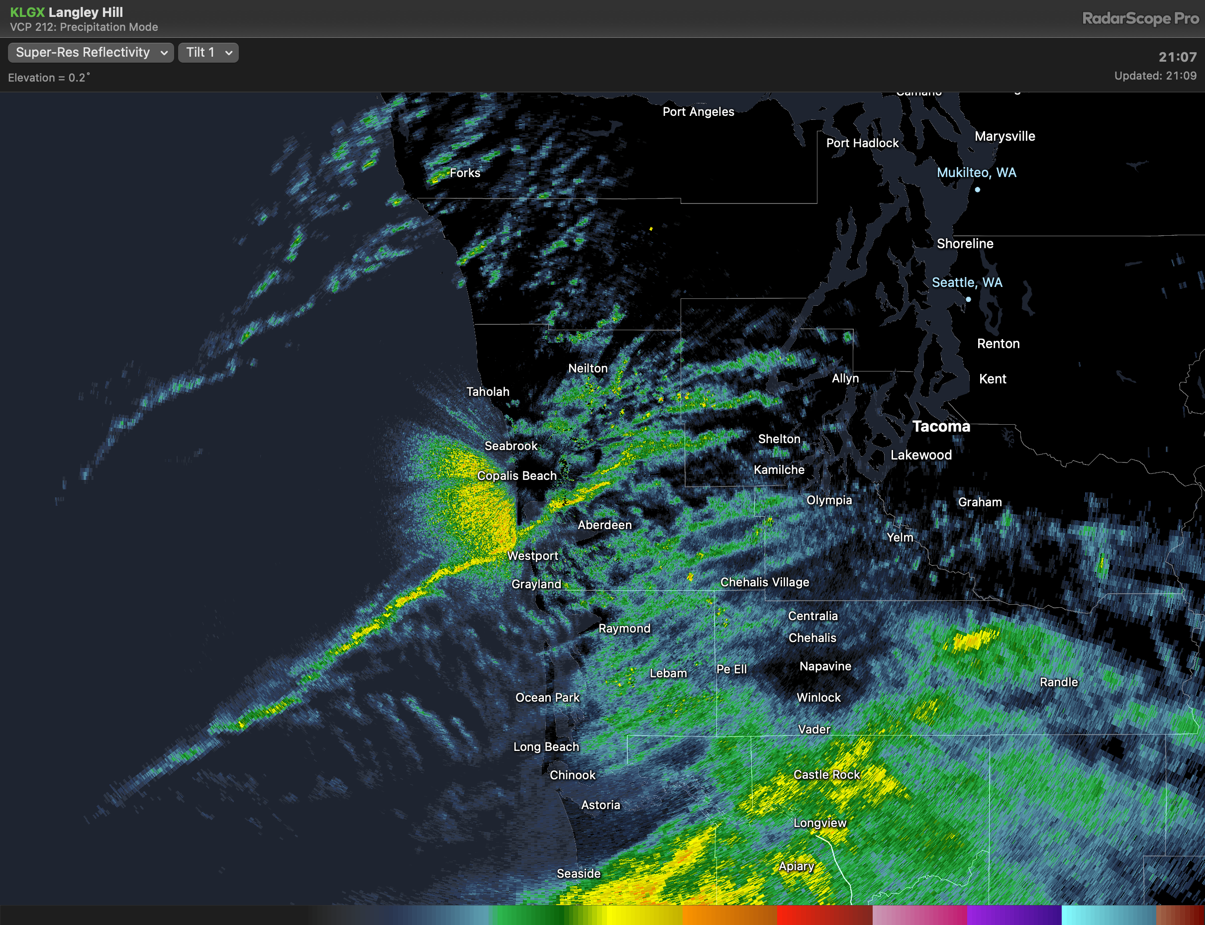 Radar Clutter from coastal wind