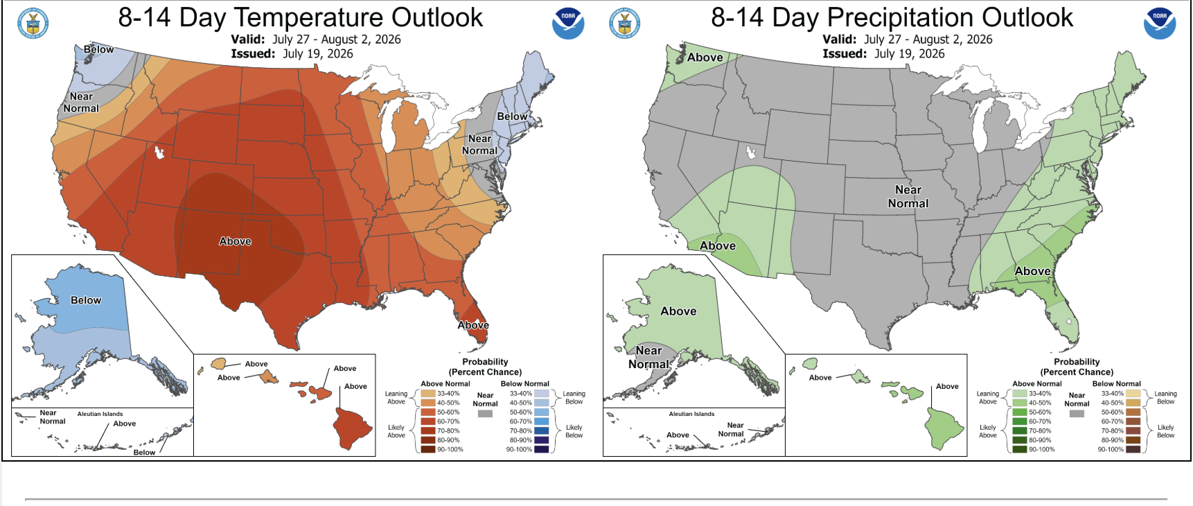 NOAA 8-14 day outlook