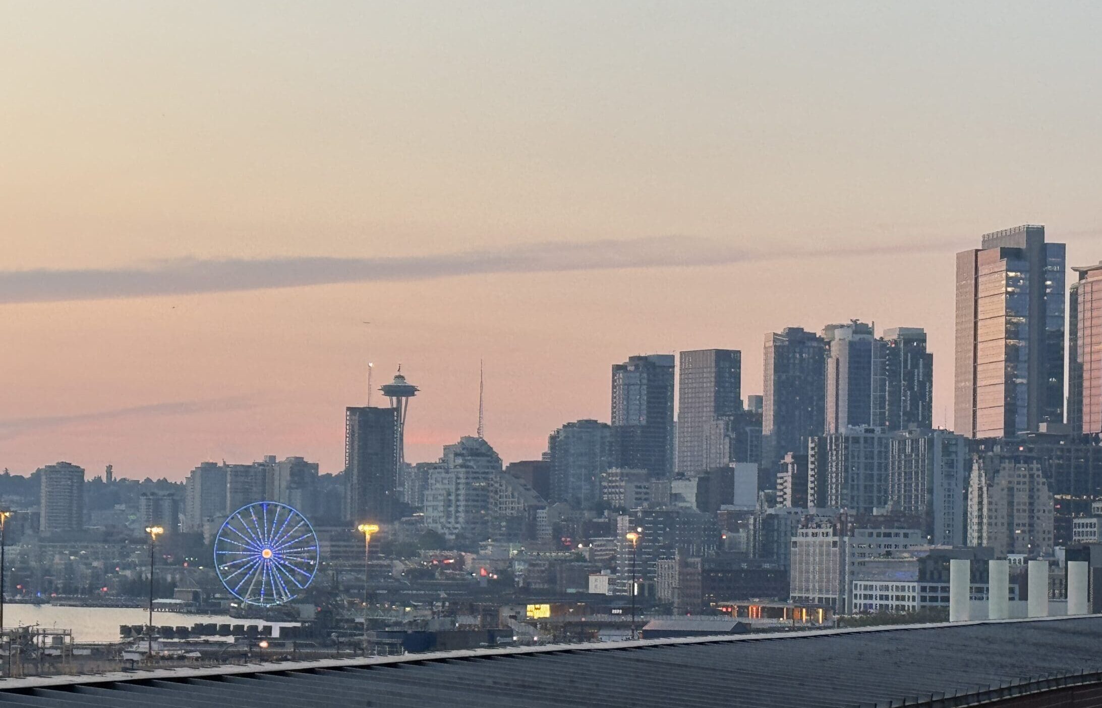 Smoky Seattle Skyline