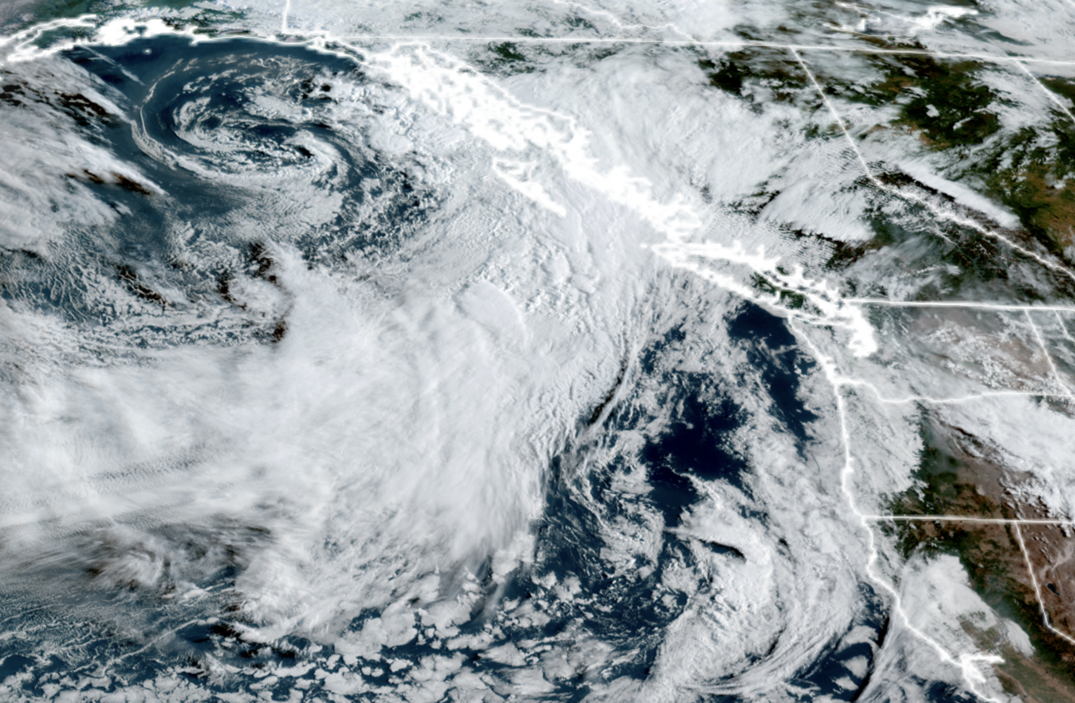 Pacific satellite image