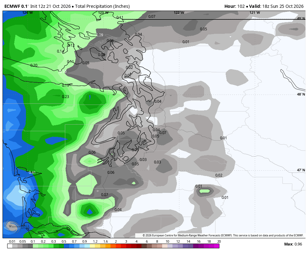 EMCWF surface chart forecast for the weekend -- That's as close as the storm gets to us this weekend?